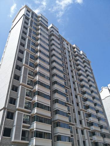 銅煤一號住宅小區(qū)牡丹園1#、2#、3#樓順利交工