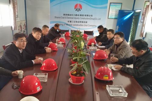 建設(shè)集團副總經(jīng)理王明智一行檢查礦建二公司冶坪項目