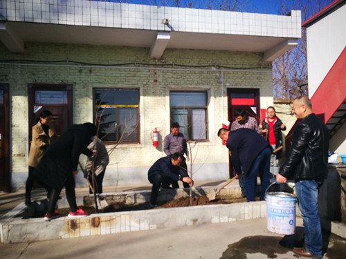 陜煤建設(shè)天工公司各項(xiàng)目部積極開展植樹活動(dòng) 綠化施工環(huán)境