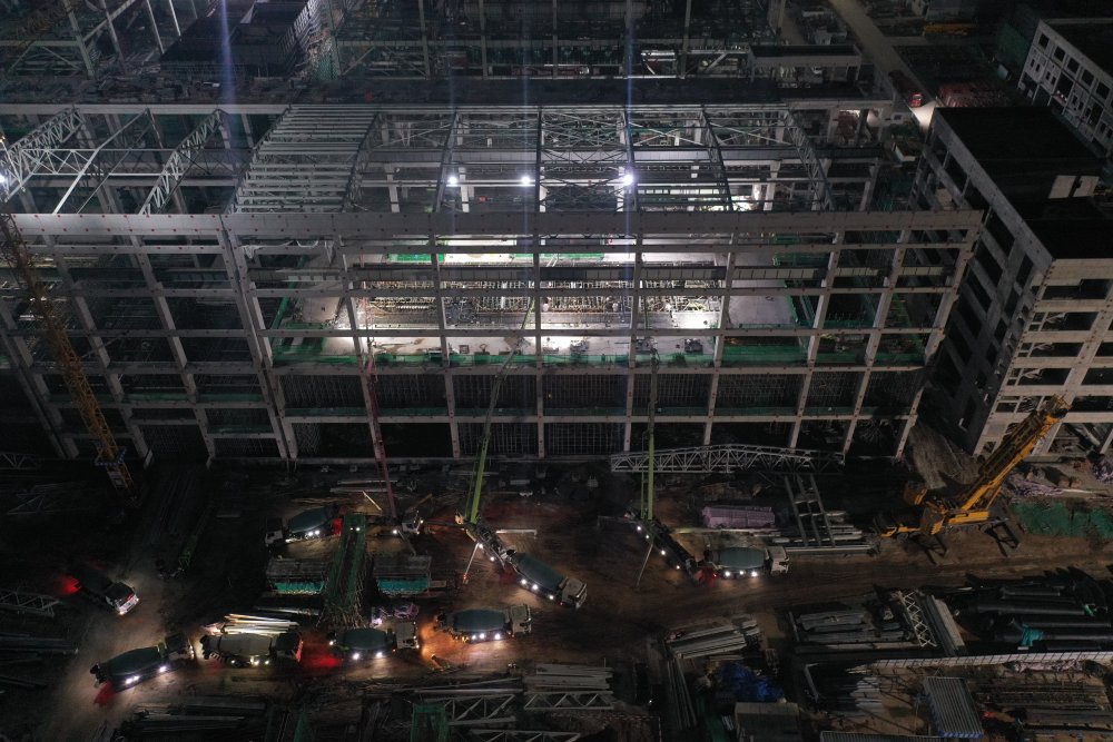 1800m3、21小時(shí) 見證陜煤建設(shè)黃陵電廠主廠房項(xiàng)目汽輪機(jī)建設(shè)新突破